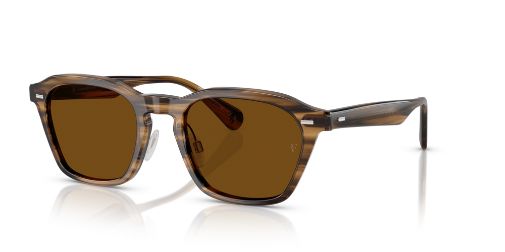 Oliver Peoples R-11 con montatura Verde oliva effetto fumé e lenti  Marrone - immagine 8