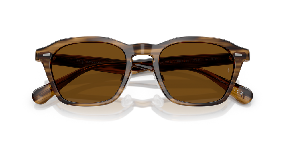 Oliver Peoples R-11 con montatura Verde oliva effetto fumé e lenti  Marrone - immagine 7