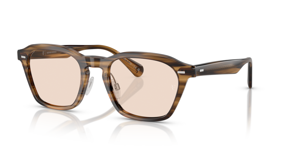 Oliver Peoples R-11 con montatura Verde oliva effetto fumé e lenti  Marrone - immagine 2