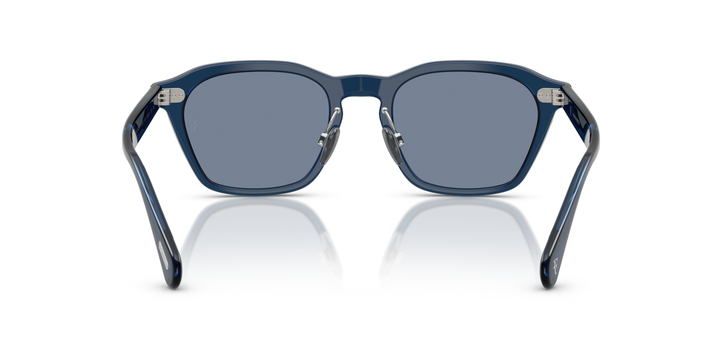 Oliver Peoples R-11 con montatura Ash Blue e lenti  Blu - Immagine Naselli