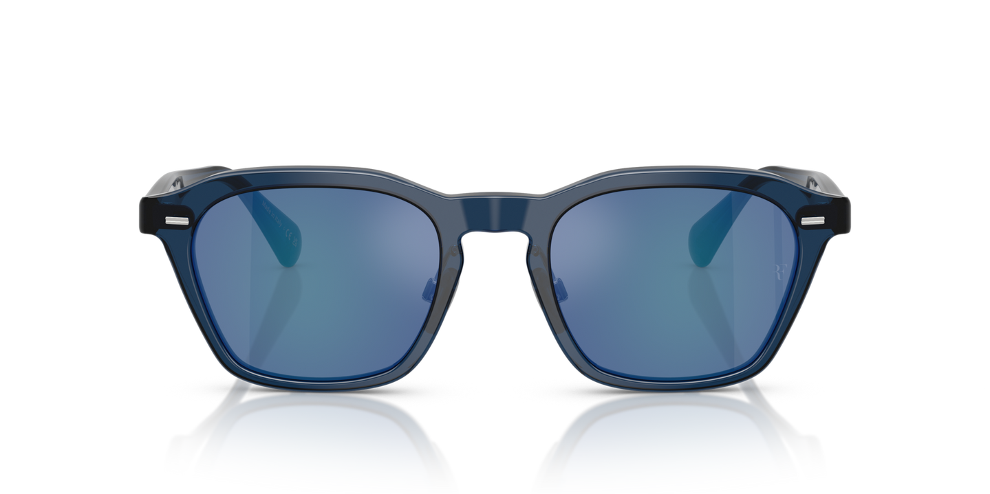 Oliver Peoples R-11 with Ash Blue frame and Blue lenses - Image Performance Lenses