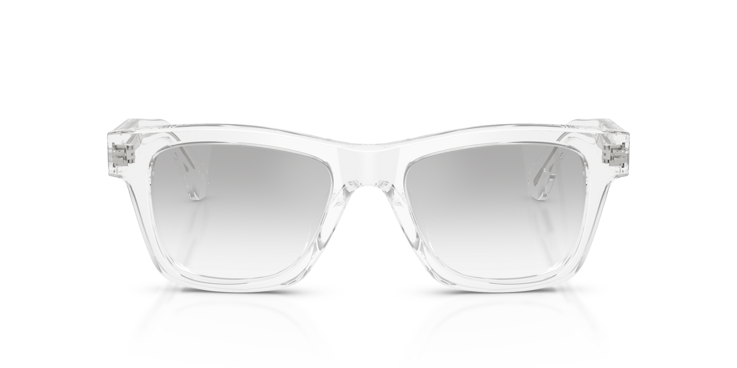 Oliver Peoples Alex Israel with Crystal frame and Silver lenses - Image Lenses