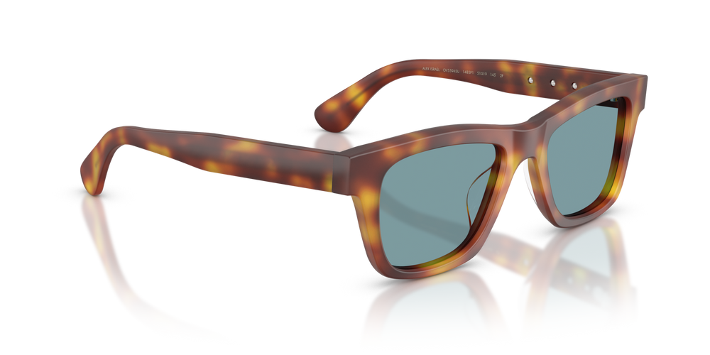 Oliver Peoples Alex Israel with Semi Matte LBR frame and Green lenses - image 3