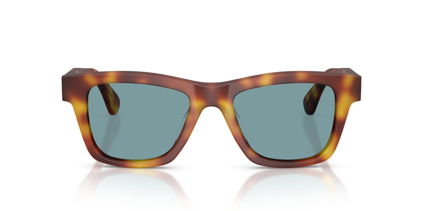 Oliver Peoples Alex Israel with Semi Matte LBR frame and Green lenses - Image Lenses