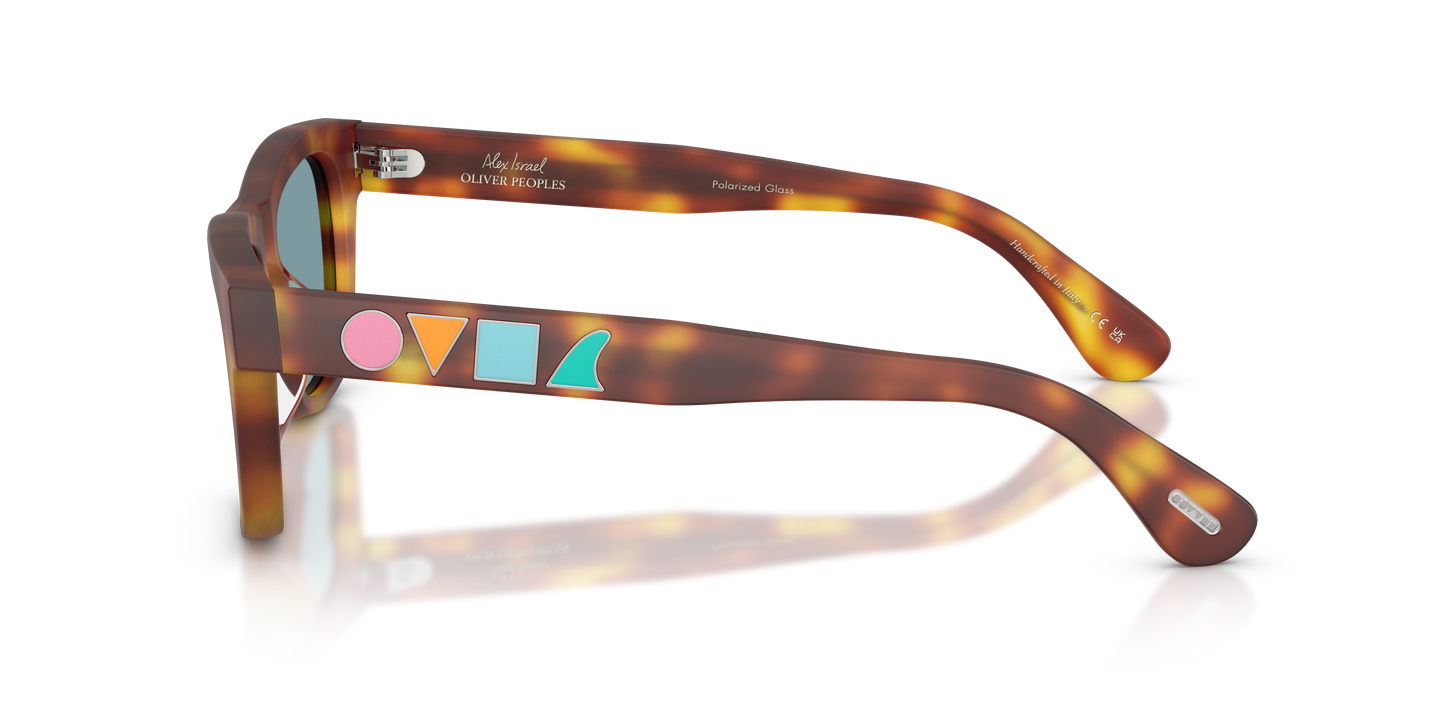 Oliver Peoples Alex Israel with Semi Matte LBR frame and Teal