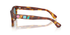 Oliver Peoples Alex Israel with Semi Matte LBR frame and Green lenses - Image 4