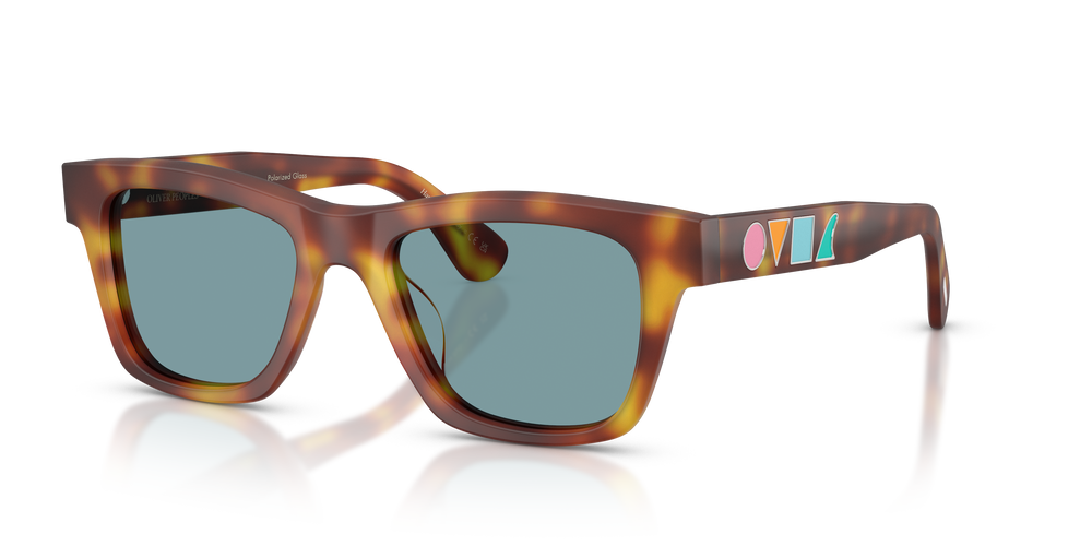 Oliver Peoples Alex Israel with Semi Matte LBR frame and Teal