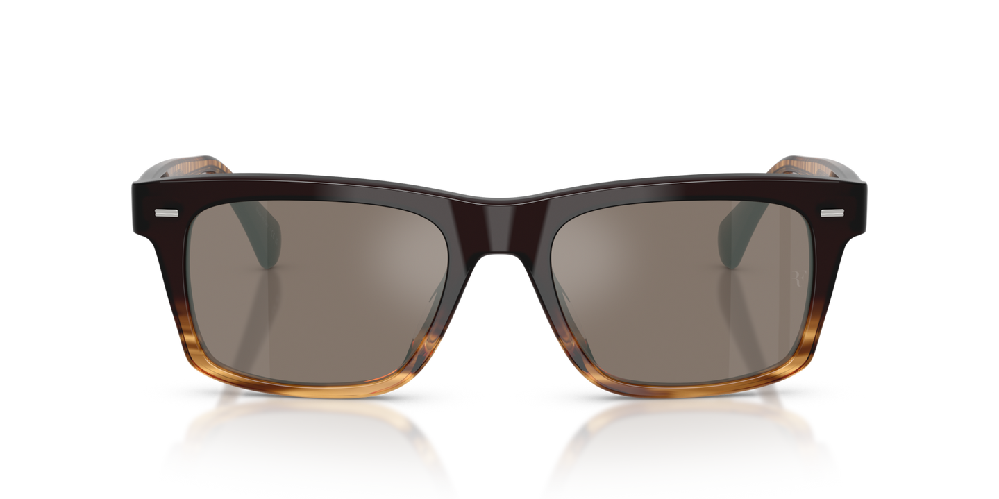 Oliver Peoples R-16 con montura Cortado y lentes Marrón - Imagen Lentes de alto rendimiento