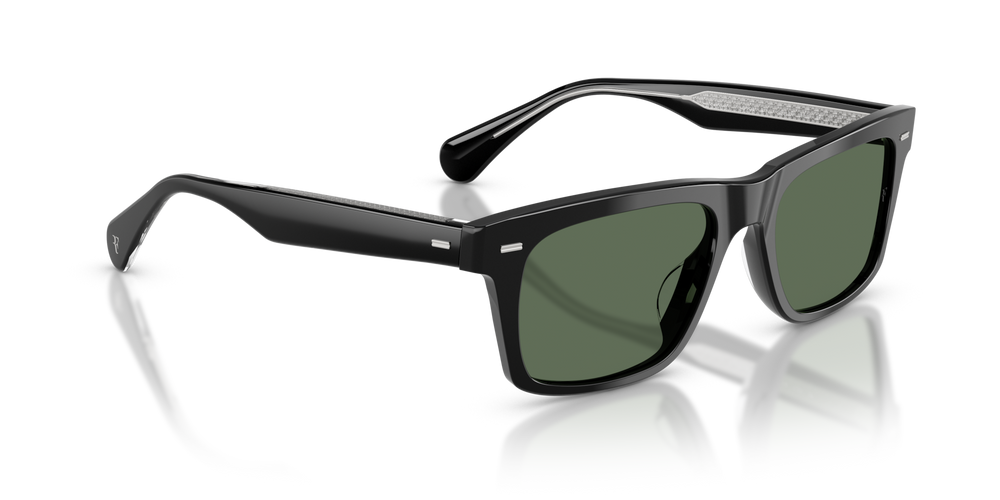 Oliver Peoples R-16 con montura Negro y lentes Verde - imagen 3