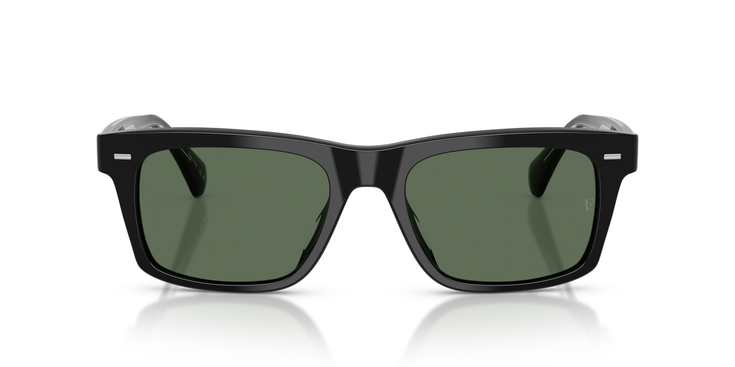 Oliver Peoples R-16 con montura Negro y lentes Verde - Imagen Lentes de alto rendimiento