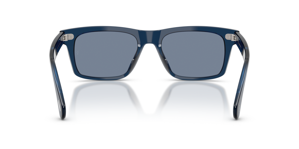Oliver Peoples R-16 with Blue Ash frame and Marine Flash Mirror