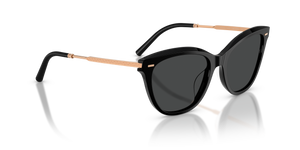 Sie Oliver Peoples Mrs. Federer mit Schwarz Gestell und Grau Gläsern - Bild 3