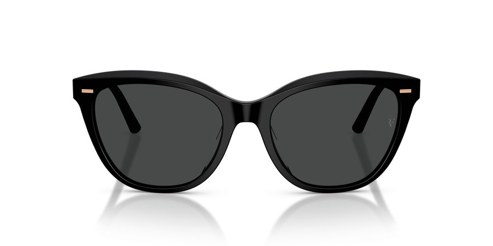 Sie Oliver Peoples Mrs. Federer mit Schwarz Gestell und Grau Gläsern - Bild 2