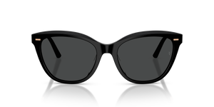 Sie Oliver Peoples Mrs. Federer mit Schwarz Gestell und Grau Gläsern - Bild 2