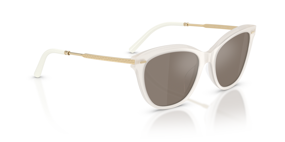 Oliver Peoples Mrs. Federer con montatura Bianco Caldo e lenti  Marrone - L'immagine 3