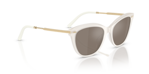 Oliver Peoples Mrs. Federer con montatura Bianco Caldo e lenti  Marrone - L'immagine 3
