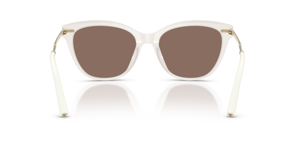 Sie Oliver Peoples Mrs. Federer mit Weiß warm Gestell und Braun Gläsern - bild 5