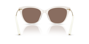Sie Oliver Peoples Mrs. Federer mit Weiß warm Gestell und Braun Gläsern - bild 5
