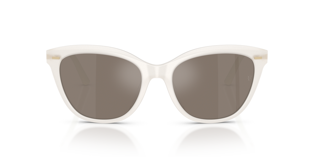 Oliver Peoples Mrs. Federer con montatura Bianco Caldo e lenti  Marrone - L'immagine 2