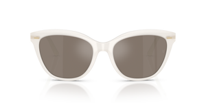 Oliver Peoples Mrs. Federer con montatura Bianco Caldo e lenti  Marrone - L'immagine 2