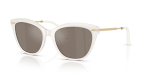 Sie Oliver Peoples Mrs. Federer mit Weiß warm Gestell und Braun Gläsern - bild 1