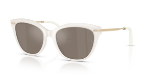 Sie Oliver Peoples Mrs. Federer mit Weiß warm Gestell und Braun Gläsern - bild 1
