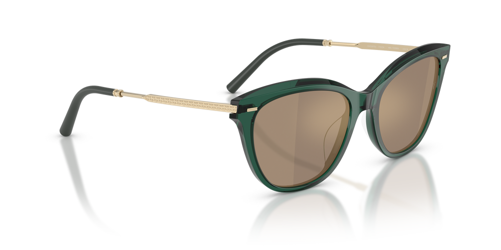Oliver Peoples Mrs. Federer con montatura Translucent Dark Teal e lenti  Oro - L'immagine 3