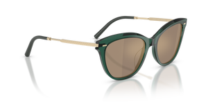 Oliver Peoples Mrs. Federer con montatura Translucent Dark Teal e lenti  Oro - L'immagine 3