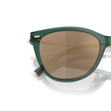 Oliver Peoples Mrs. Federer with Translucent Dark Teal frame and Gold lenses - Variant