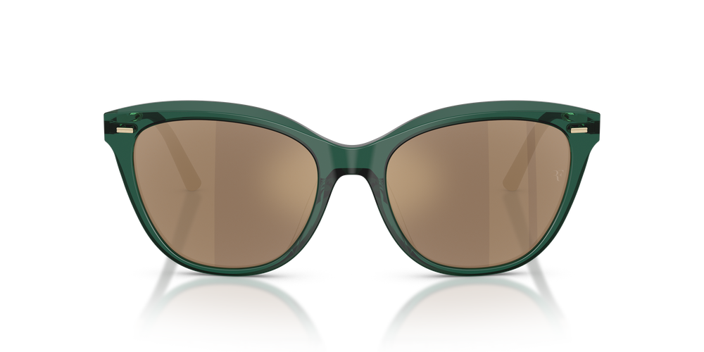 Oliver Peoples Mrs. Federer con montatura Translucent Dark Teal e lenti  Oro - L'immagine 2