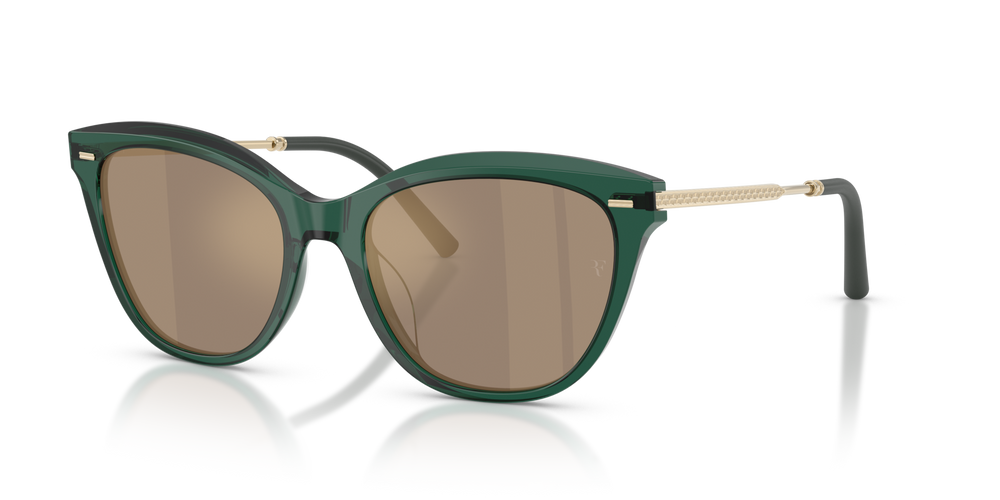 Oliver Peoples Mrs. Federer with Translucent Dark Teal frame and Gold lenses - image 5
