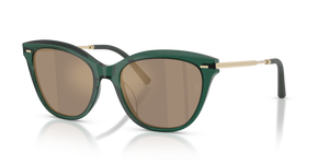 Oliver Peoples Mrs. Federer con montatura Translucent Dark Teal e lenti  Oro - L'immagine 1