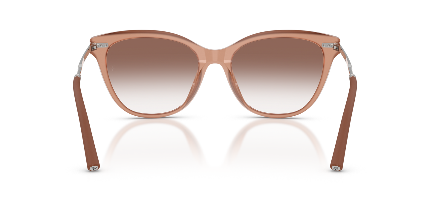 Oliver Peoples Mrs. Federer with Hibiscus frame and Brown lenses - Image Nosepads