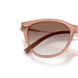 Sie Oliver Peoples Mrs. Federer mit Hibiskus Gestell und Braun Gläsern - Variant