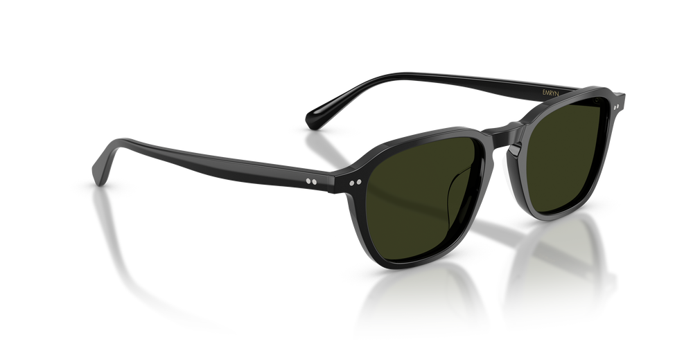 Oliver Peoples Emryn avec une monture Noir et des verres Vert - L'image 3