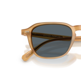 Oliver Peoples Emryn with Semi-Matte Goldwood frame and Blue lenses - Variant