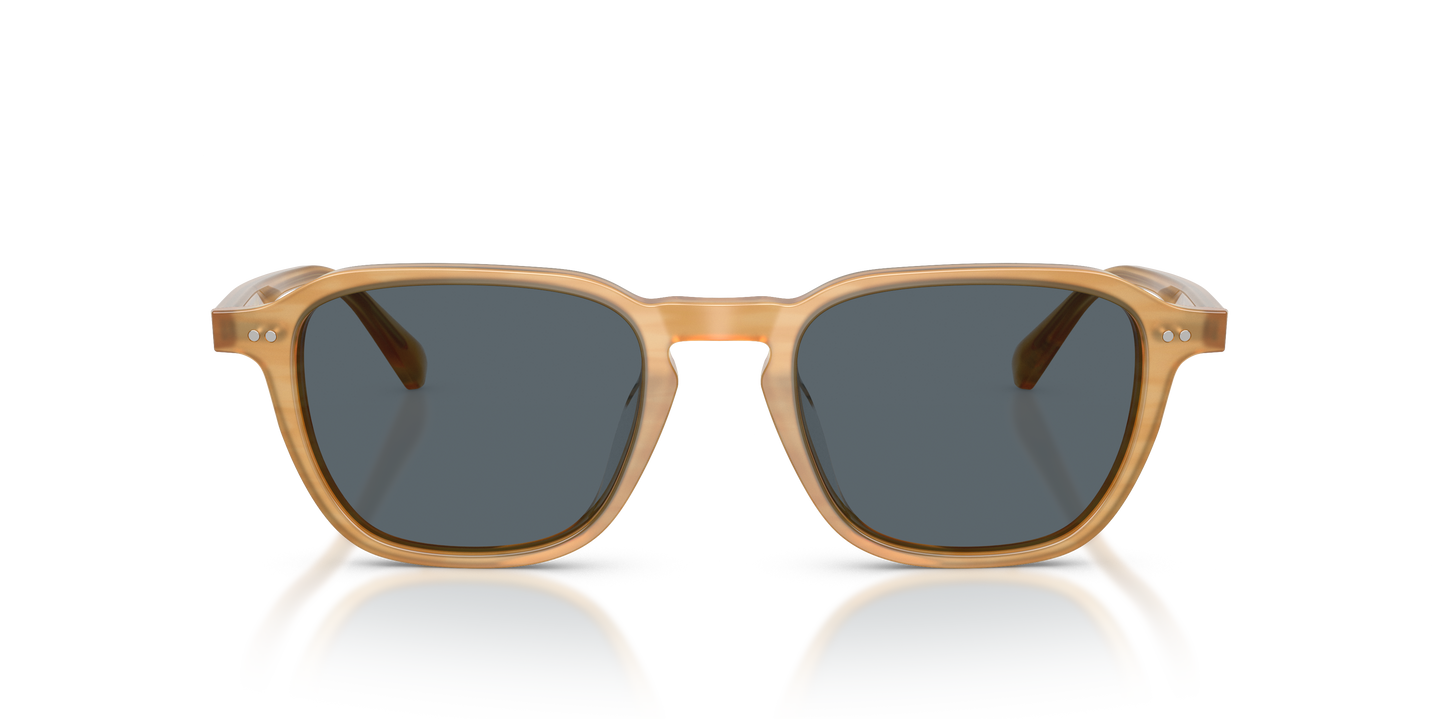 Oliver Peoples Emryn with Semi-Matte Goldwood frame and Blue