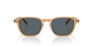 Oliver Peoples Emryn avec une monture Bois d’or semi-mat et des verres Bleu - L'image 2