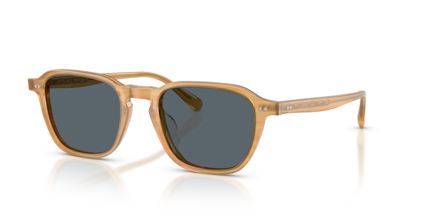 Oliver Peoples Emryn with Semi-Matte Goldwood frame and Blue