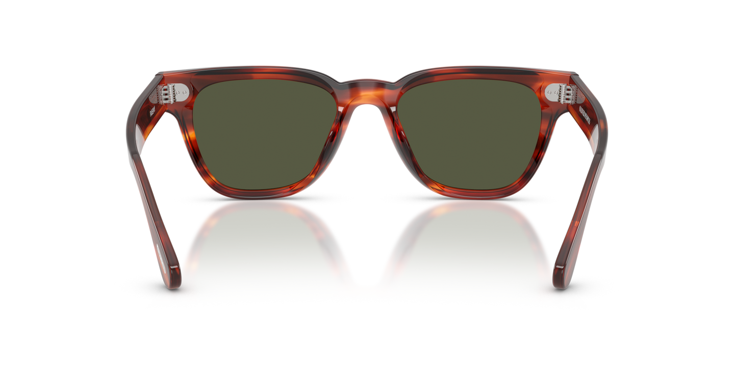 Oliver Peoples Rueny con montura Carey Koa y lentes Verde - Imagen Plaquetas nasales