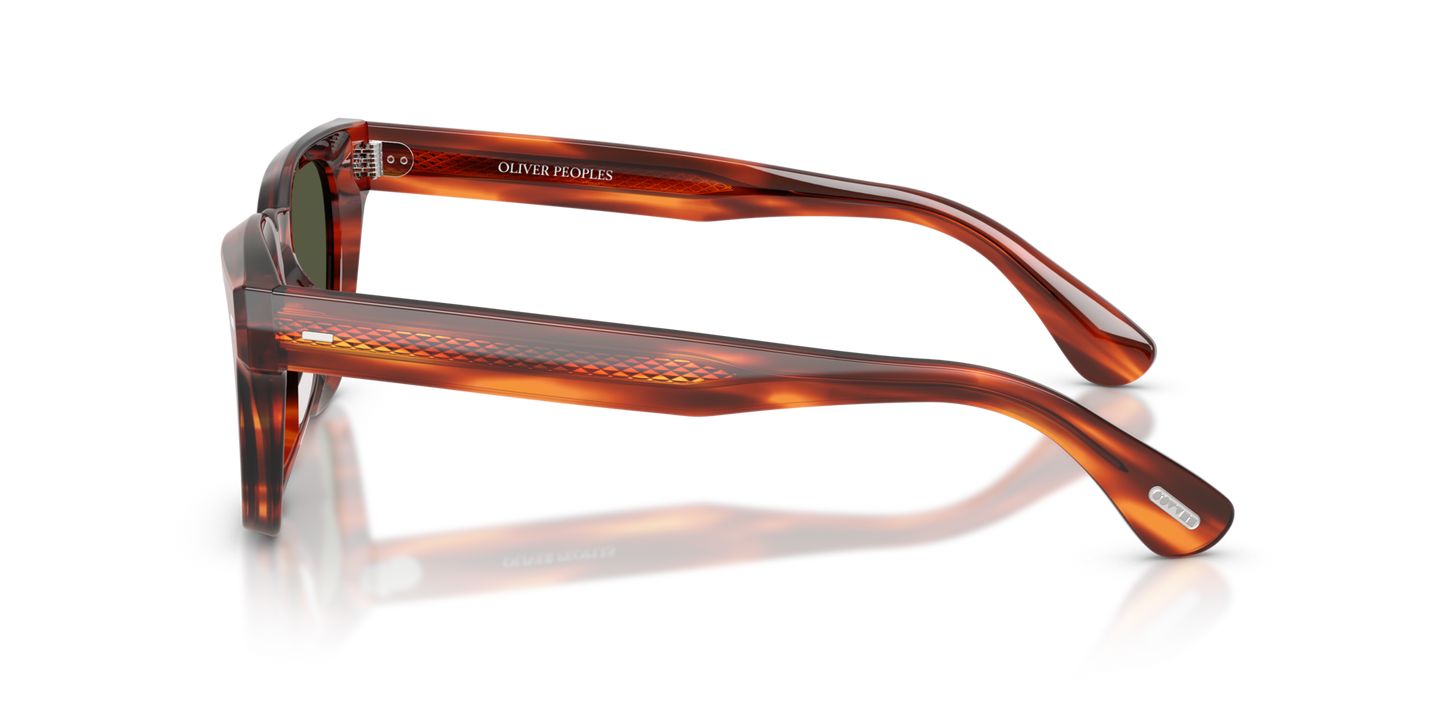 Oliver Peoples Rueny con montatura Koa Tartarugato e lenti  Verde - Immagine Oliver Peoples Logo