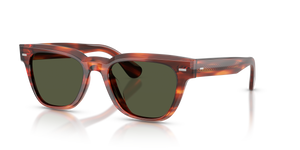 Oliver Peoples Rueny con montatura Koa Tartarugato e lenti  Verde - L'immagine 1
