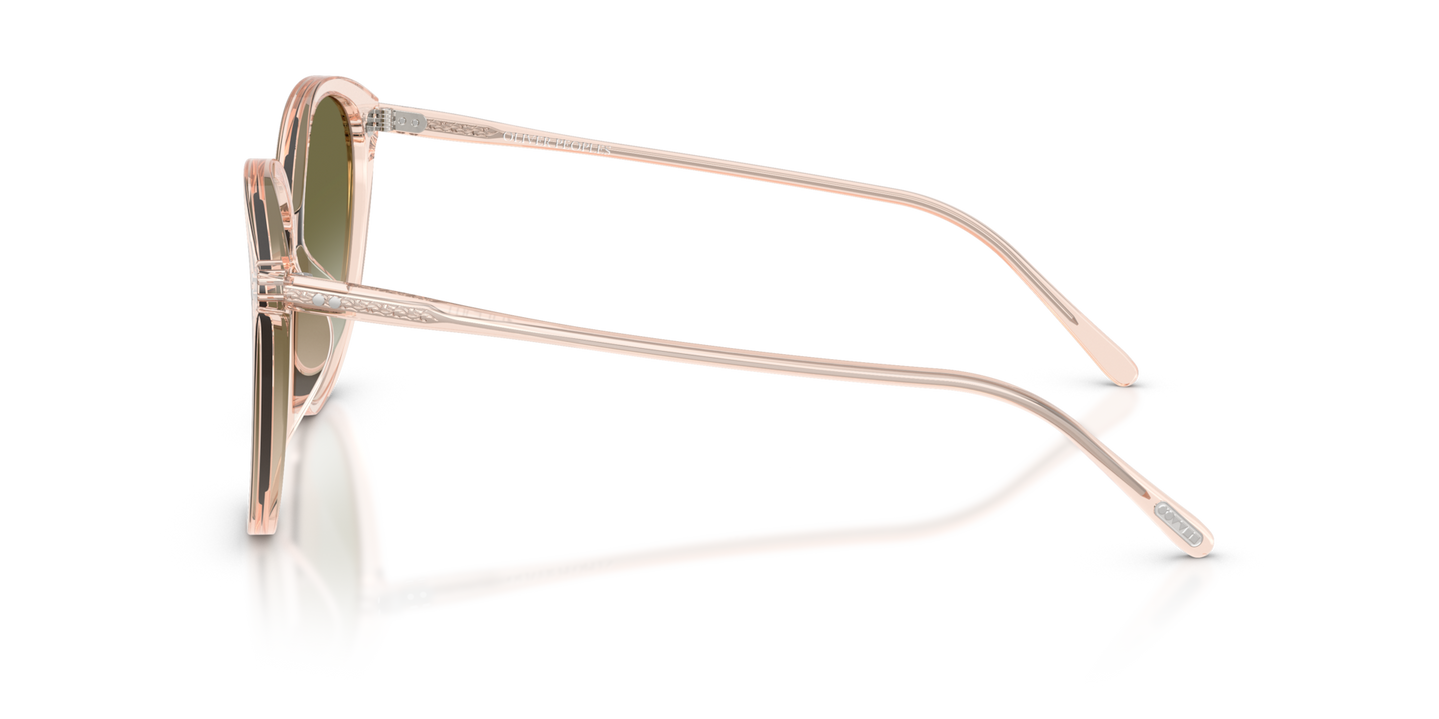 Oliver Peoples Soleau with Cherry Blossom frame and Green lenses - Image Genuine Pins