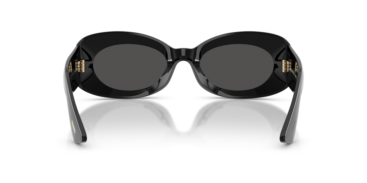Oliver Peoples 1992C with Black frame and Grey lenses - Image Nosepads
