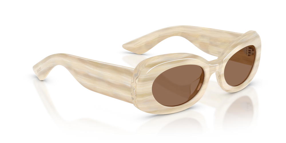 Oliver Peoples 1992C avec une monture Satiné beige et des verres Brun - image 3