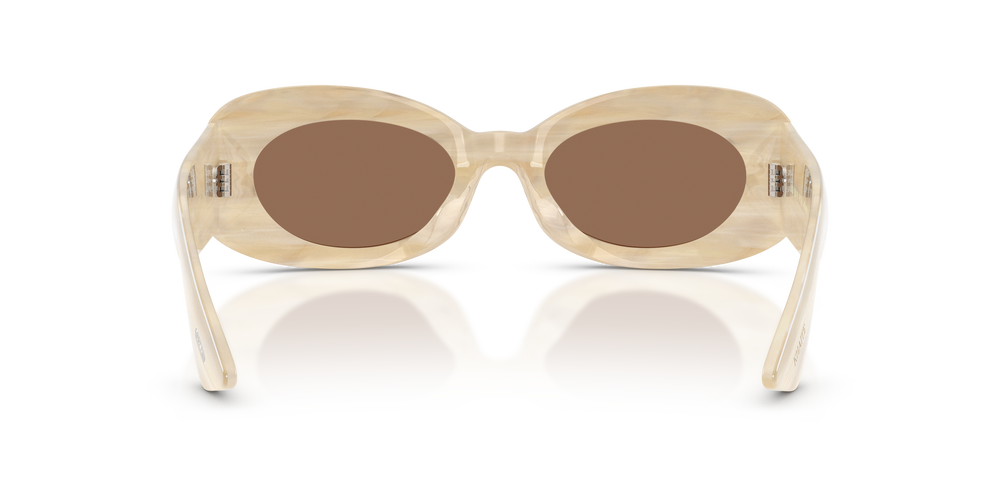 Oliver Peoples 1992C con montatura Beige Seta e lenti  Marrone - L'immagine 5