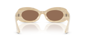 Oliver Peoples 1992C con montatura Beige Seta e lenti  Marrone - L'immagine 5