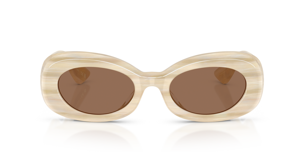 Oliver Peoples 1992C avec une monture Satiné beige et des verres Brun - image 2