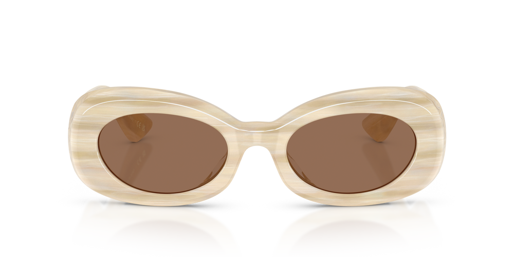 Oliver Peoples 1992C avec une monture Satiné beige et des verres Brun - image 2