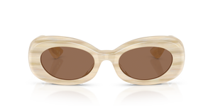 Oliver Peoples 1992C avec une monture Satiné beige et des verres Brun - image 2